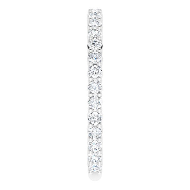 0.50 ct. Round Cut Diamond Delicate Stackable Wedding Band-VIRABYANI